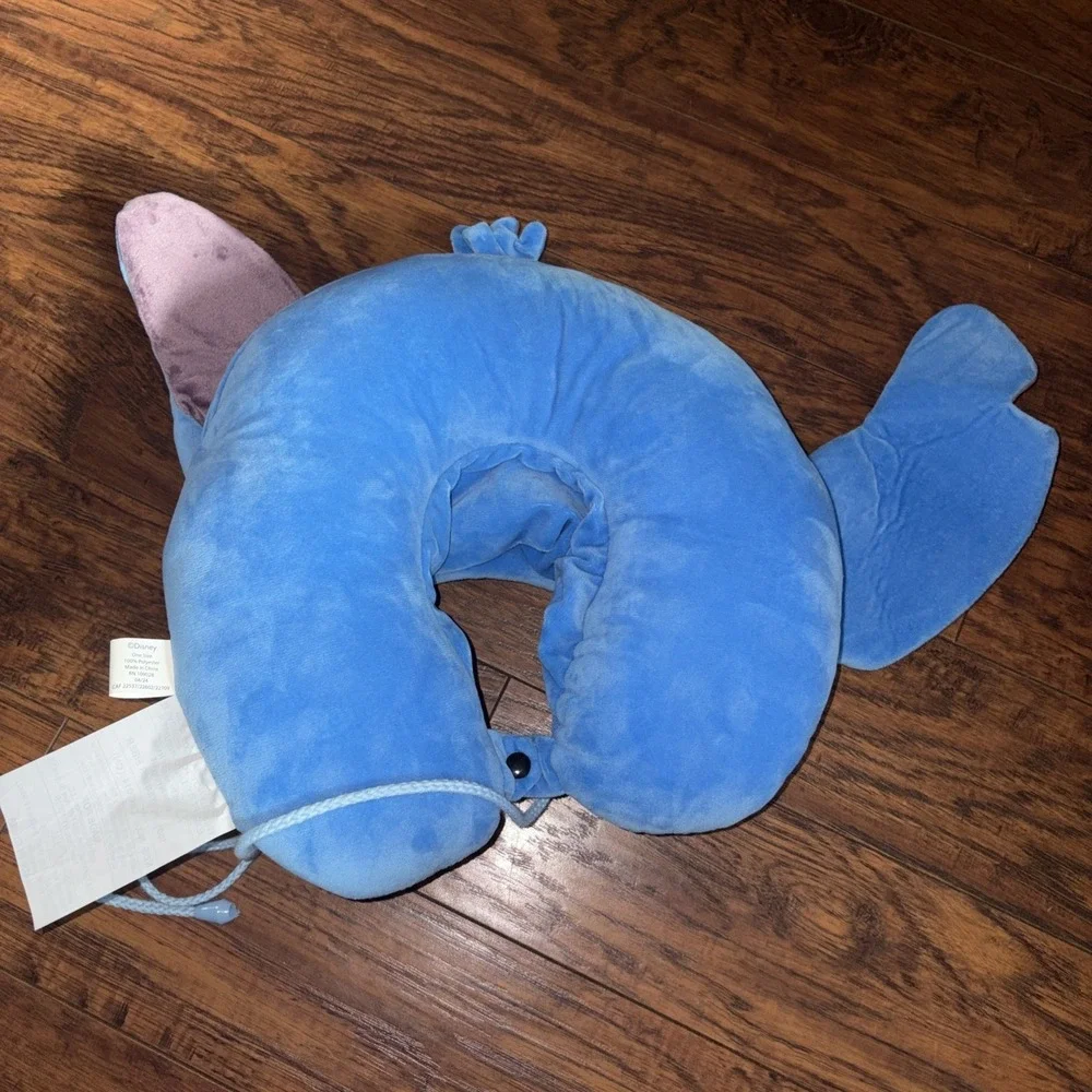 Disney Stitch Hooded Travel Neck Pillow